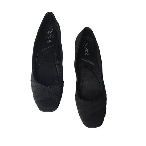 Mootsies Tootsies Modaylene  Black Fabric Flats Casual Fashion  Slip On Size 11M - Picture 1 of 7
